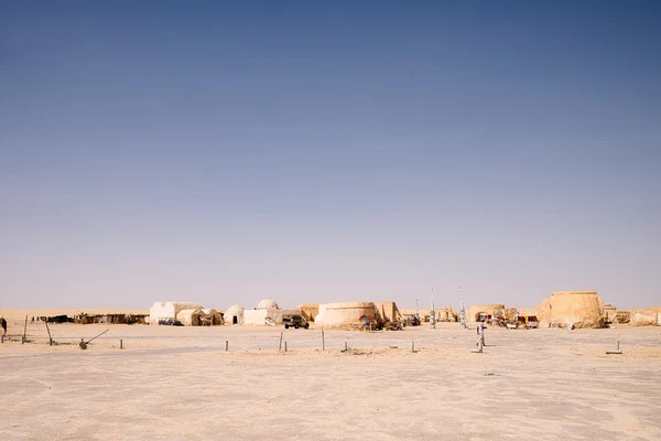 Al Wathba landscape with city skyline distant