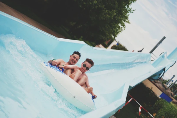 Yas Waterworld family slides section