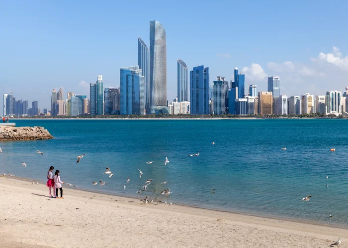 Abu Dhabi heritage area with visitors