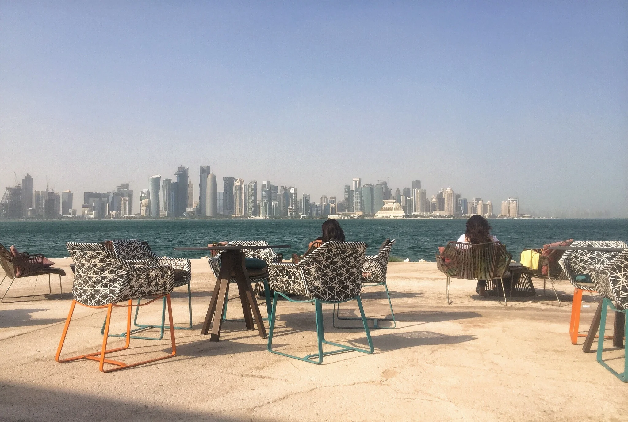 Waterfront city skyline view during an Abu Dhabi 48 hour city break